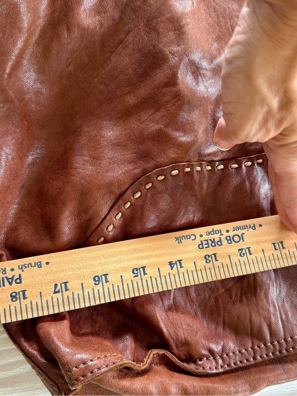 Lucky Brand Abbey Road Brown Leather Crossbody Tote - Distressed Finish - Picture 5 of 14